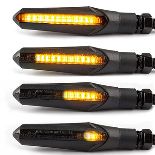 Lextek Sequential Matt Black Led Indicators