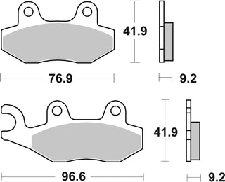 SBS FRICTION - Ceramic Front Brake Pads - 163HF-