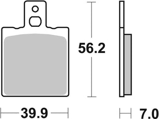 SBS FRICTION - Ceramic Rear Scooter Brake Pads - 164HF-