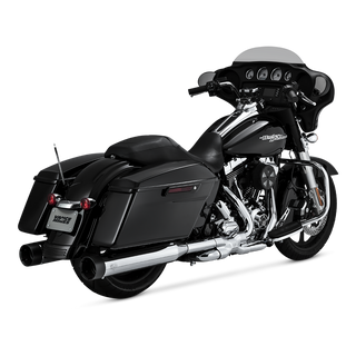 V&H Titan Oversize 450 Slip-Ons /Black Tip Touring 17-20