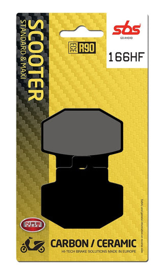 SBS FRICTION - Ceramic Rear Scooter Brake Pads - 166HF-