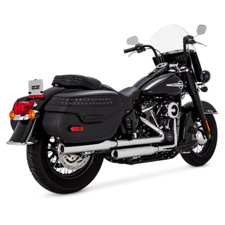 V&H Eliminator 300 Slip-Ons Softail 18-20  (Fits: Heritage + Delux) - Chrome
