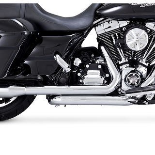 V&H Dresser Duals Black Touring 09-16 (Cvo Models Will Req V16937 Rhs Floorboard Bracket)
