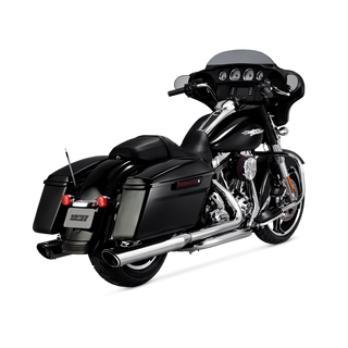V&H Twin Slash Round Slip-On Touring 95-16