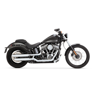 V&H Twin Slash 3In Slip-On Softail 11-13 Blackline