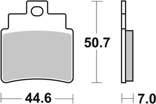 SBS FRICTION - Sinter Front Scooter Brake Pads - 171MS-