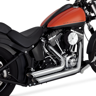 V&H Shortshots Staggered Softail 12-17 (Exc Fxsb/Fxse) - Chrome