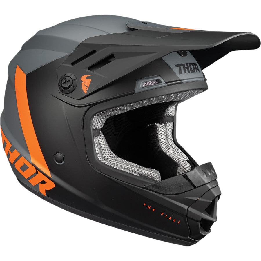 Thor Youth Sector Helmet - Chev Charcoal/Orange