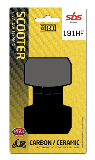 SBS FRICTION - Ceramic Rear Scooter Brake Pads - 191HF-