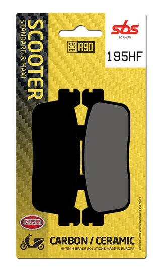 SBS FRICTION - Ceramic Rear Scooter Brake Pads - 195HF-