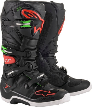 Alpinestars Tech 7 MX Boots - Black/Red/Green