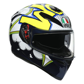 AGV K3 SV Bubble Blue/White/Fluro