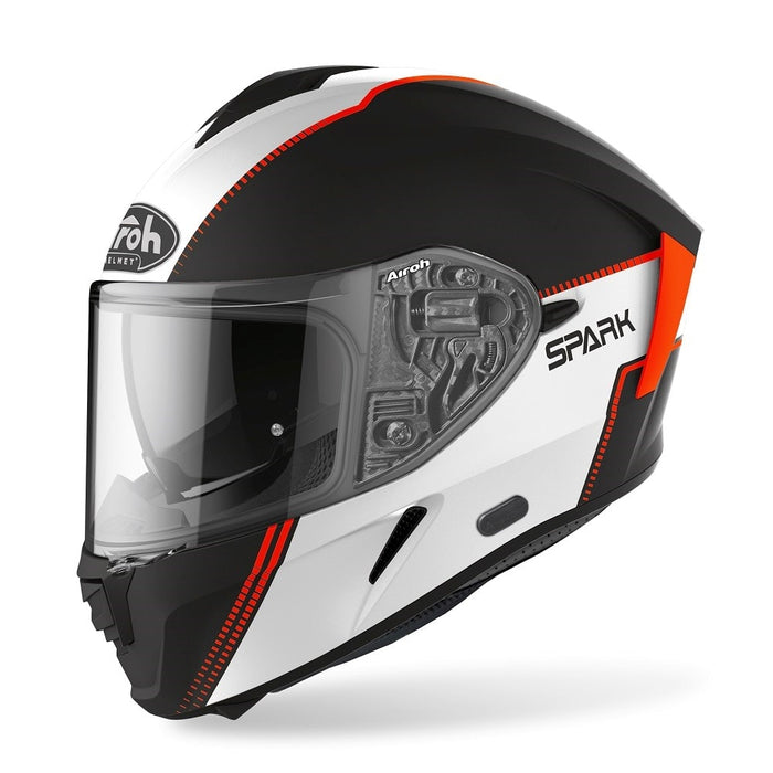 Airoh Spark Flow Motorcycle Helmet -  Orange Matte