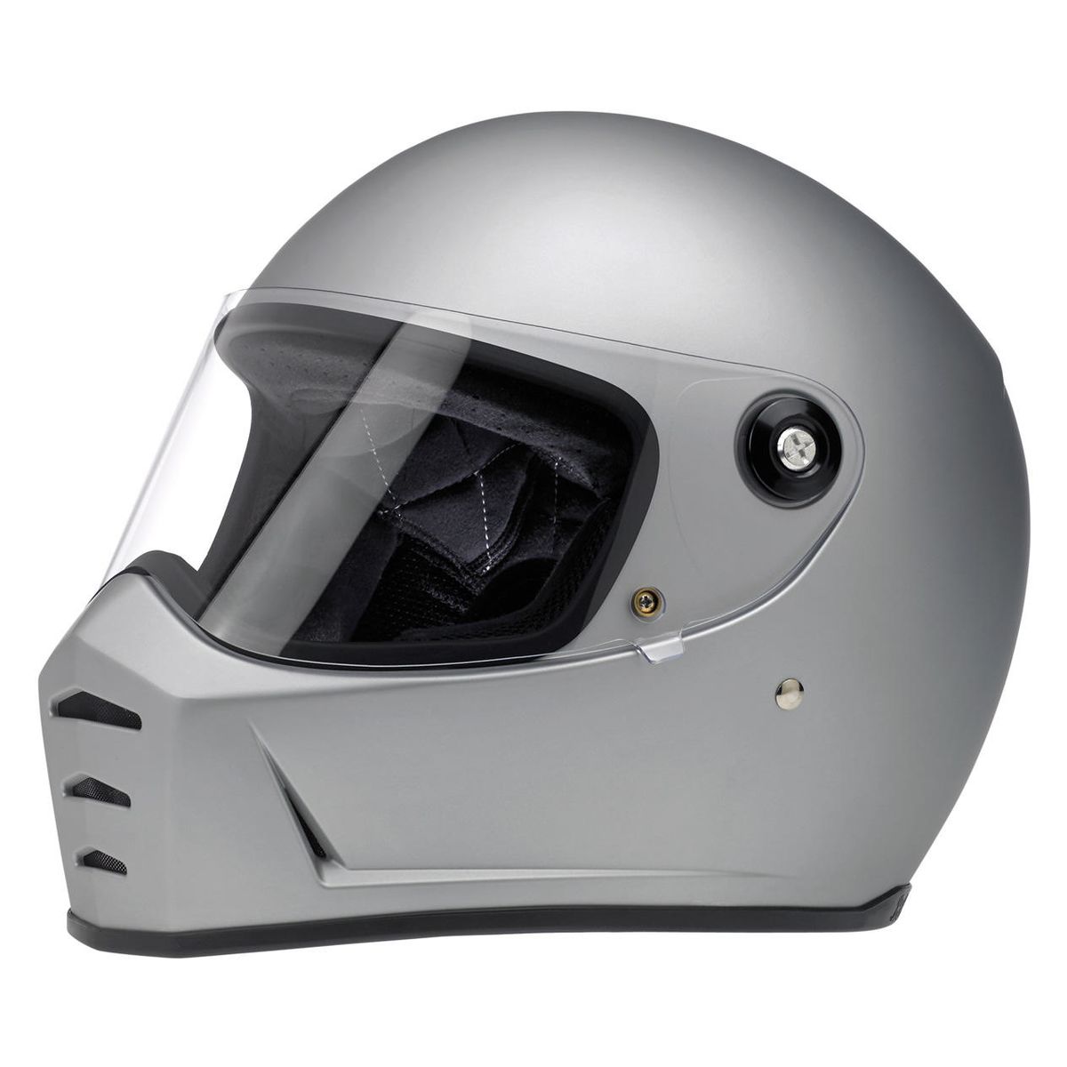 Biltwell Lane Splitter Helmet - Matte Silver