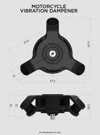 Quad Lock Accessory Motorcycle Vibration Dampener