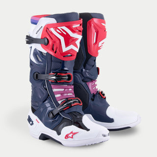 Alpinestars Tech 10 Supervented Boots - Night Navy White Rainbow