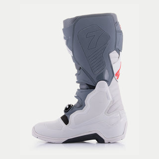Alpinestars Tech 7 Enduro Boots - Light Gray/Dark Gray/Bright Red