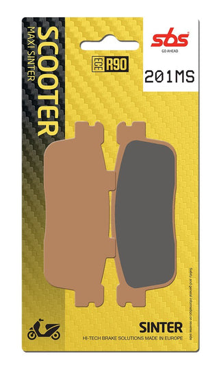 SBS FRICTION - Sinter Rear Scooter Brake Pads - 201MS-