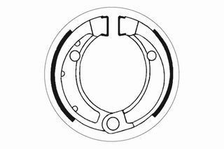 SBS Brake Shoes Front/ Rear - 2048-