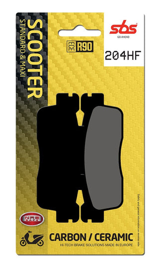 SBS FRICTION - Ceramic Rear Scooter Brake Pads - 204HF-