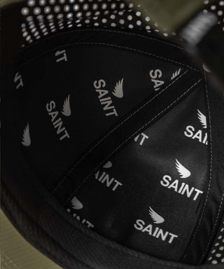 Saint 3D Logo Mesh Snapback Khaki