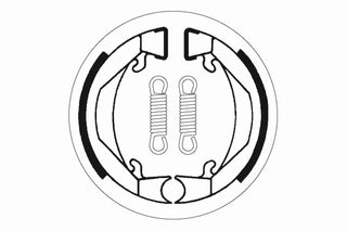 SBS Brake Shoes Front/ Rear - 2074-
