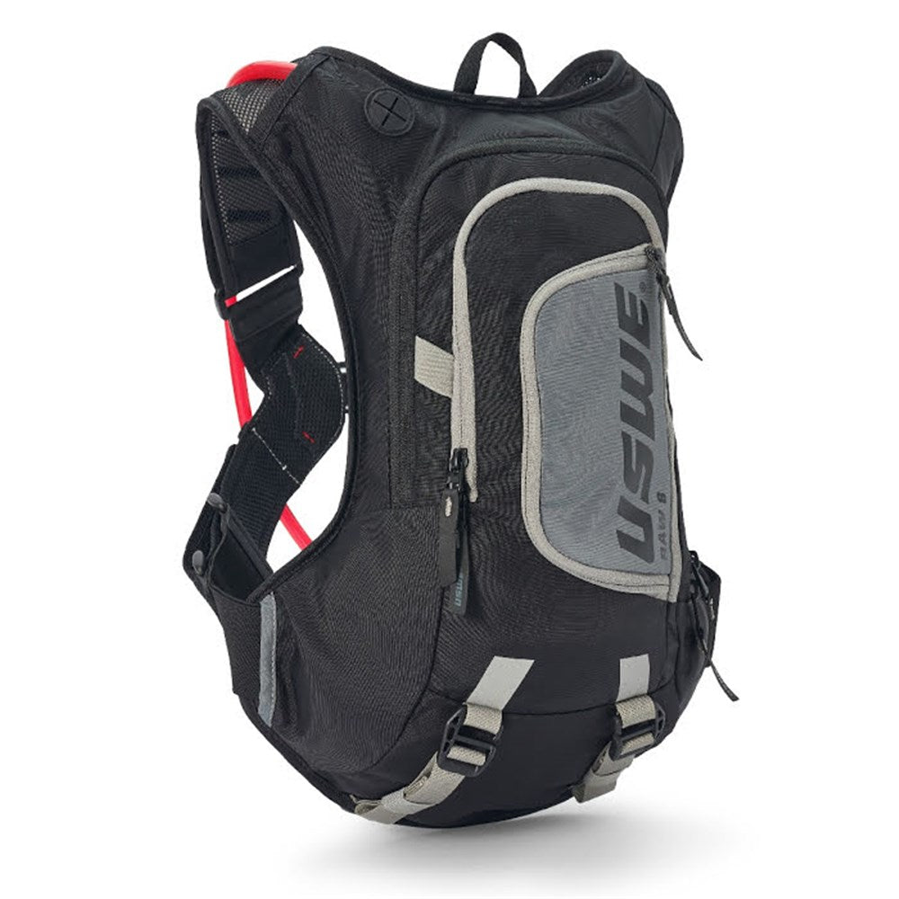 USWE 22 Raw 8 Backpack With 3.0L Hydration Bladder - Carbon Black