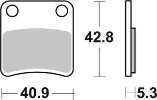 SBS FRICTION - Ceramic Scooter Brake Pads - 209HF-