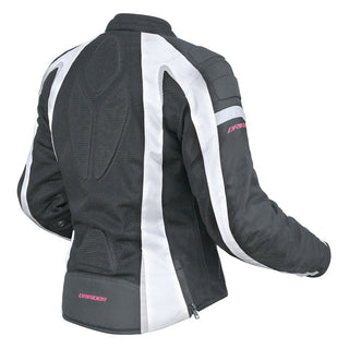 Dririder Airstream Ladies Motorcycle Jacket - Black/White