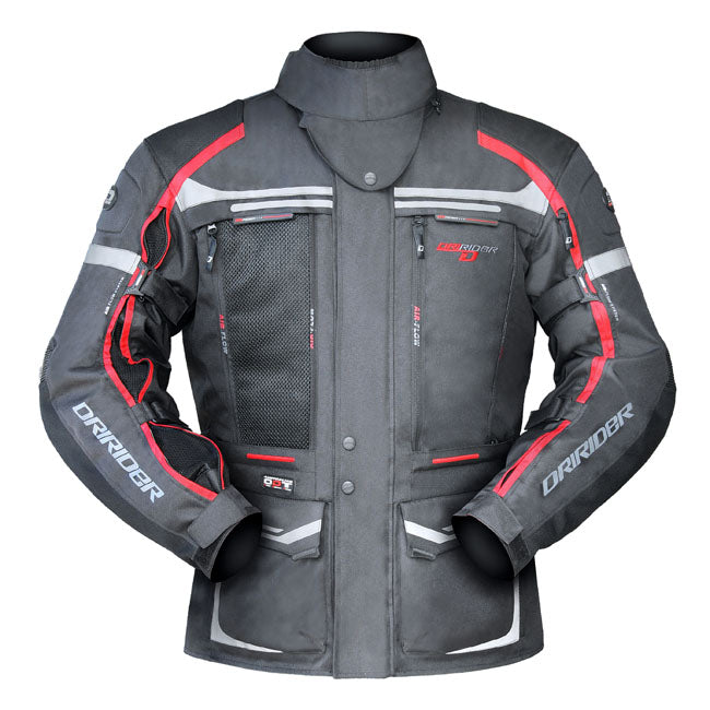 Dririder Vortex 2 Ladies Motorcycle Jacket - Black/Red