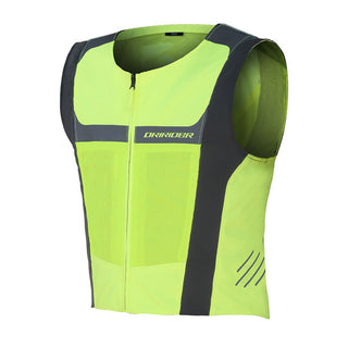 Dririder Neon Hi Visibility Motorcycle Vest - Fluro Yellow Mesh