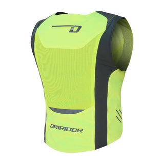 Dririder Neon Hi Visibility Motorcycle Vest - Fluro Yellow Mesh