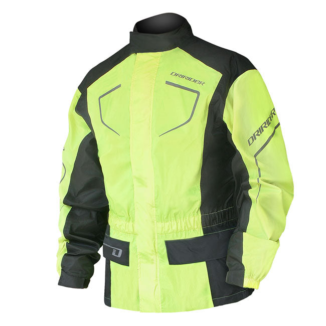Dririder Thunderwear 2 Waterproof Motorcycle Jacket - Fluro Yellow