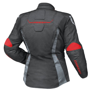 Dririder Vivid 2 Ladies Motorcycle Jacket - Ruby-Black/Red