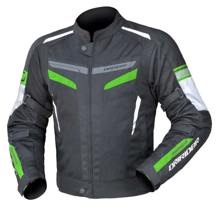 Dririder Air-Ride 5 Men's Motorcycle Jacket - Black/Green