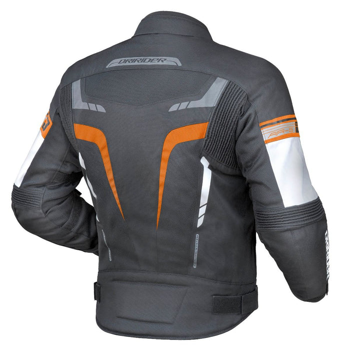 Dririder Air-Ride 5 Men's Motorcycle Jacket - Black/White/Orange