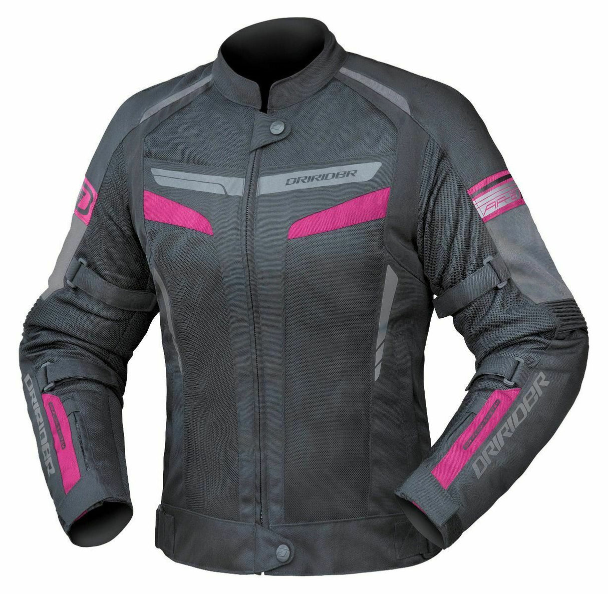 Dririder Air Ride 5 Ladies Motorcycle Jacket - Black/Pink