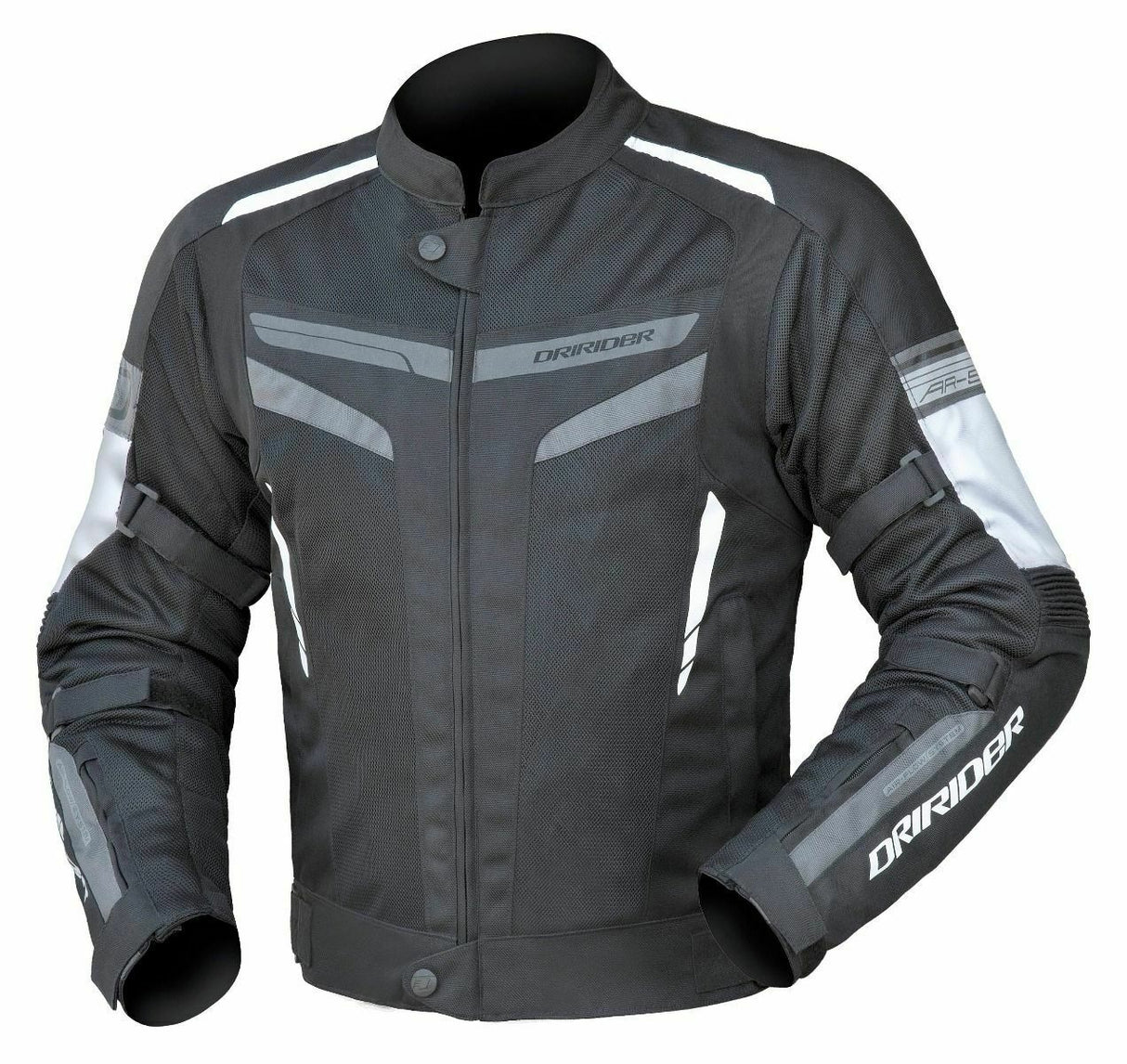 Dririder Air Ride 5 Ladies Motorcycle Jacket - Black/White/Grey