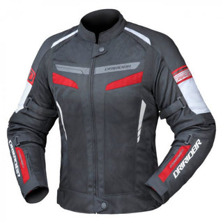 Dririder Air Ride 5 Ladies Motorcycle Jacket - Black/Red