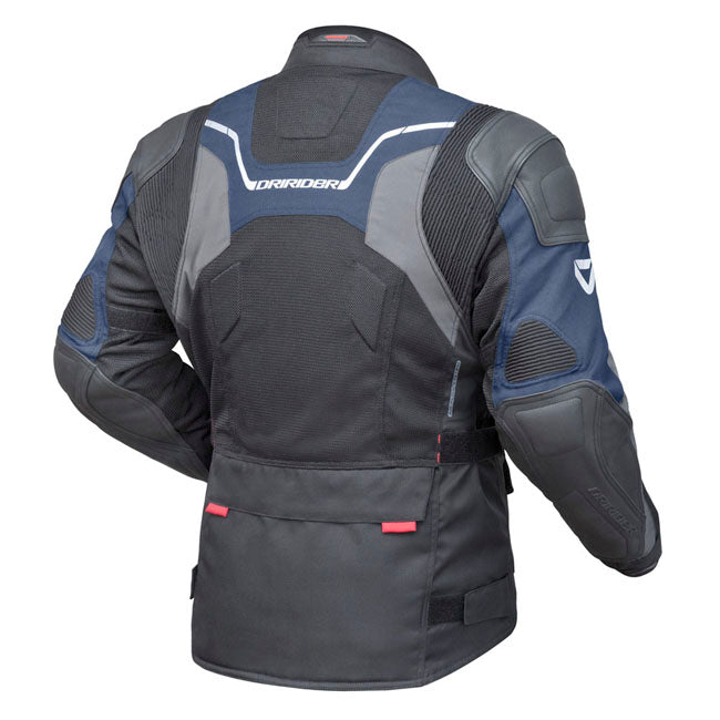 Dririder Nordic 4 Airflow Men's   Motorcycle Jacket - Black/Cobalt Blue