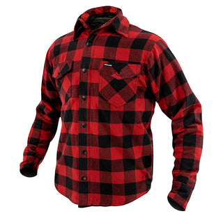 Argon Hatchet Flanno Motorcycle Jacket - Black/Red