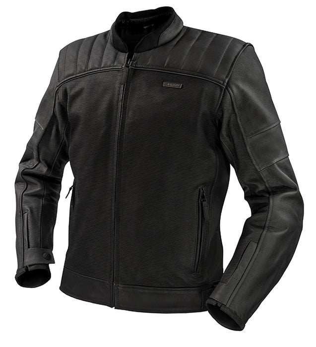 Argon Recoil Perforated Motorcycle Jacket - Black