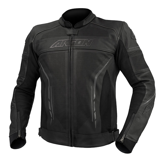 Argon Scorcher Perforated Motorcycle Jacket - Black/Grey