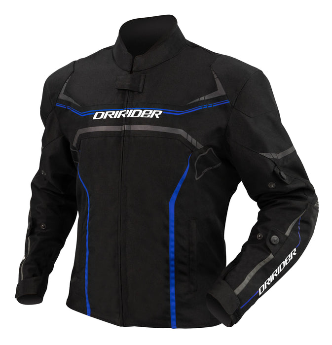 Dririder Origin Motorcycle Jacket - Black/Blue