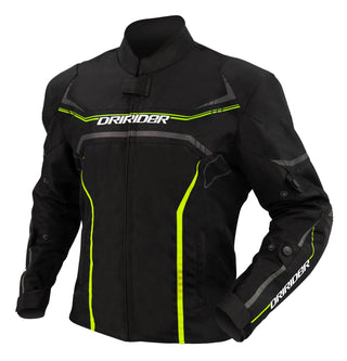 Dririder Origin Motorcycle Jacket - Black/Hi-Vis