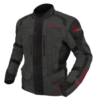 Dririder Compass 4 Motorcycle Jacket - Grey/Red