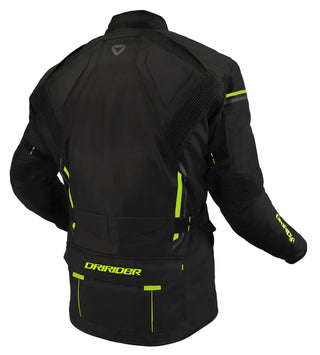 Dririder Compass 4 Motorcycle Jacket - Black/Hi-Vis