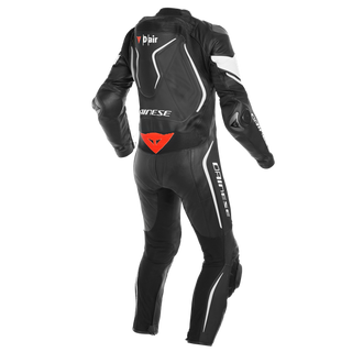 Dainese Misano 2 D-Air 1Piece Performace Leather Suit - Black/Black/White