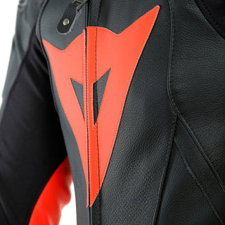 Dainese Laguna Seca 5 1Piece Performace Leather Suit - Black/Fluo Red