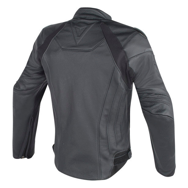 Dainese Fighter Leather Jacket - Black/Black